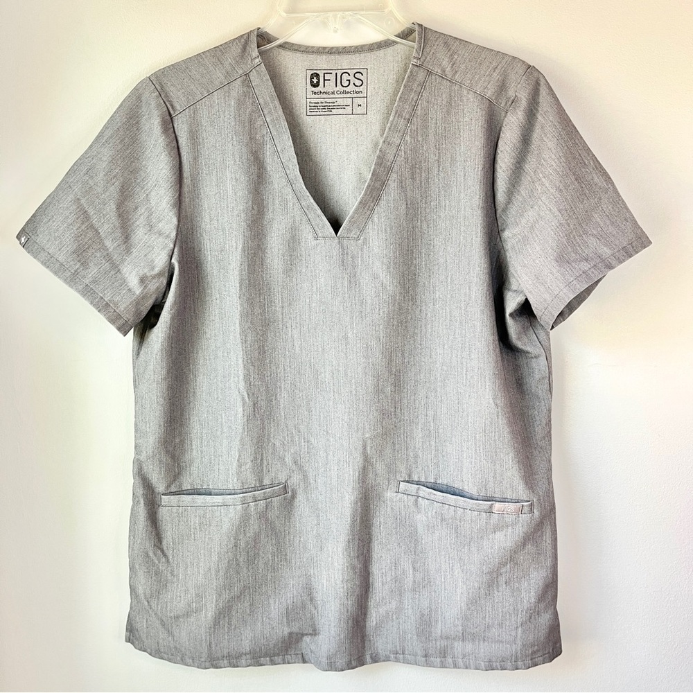 FIGS Grey Scrub Top